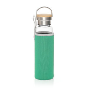 FLOHA - Hans Larsen Borosilicate Glass Bottle with Neo Sleeve - Green - Flasks & Bottles - Eco-Friendly Corporate Gifts Dubai