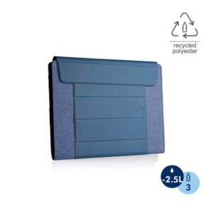 FULDA - CHANGE Collection RPET Laptop Case & Workstation - Navy Blue - Laptop Bags - Eco-Friendly Corporate Gifts Dubai