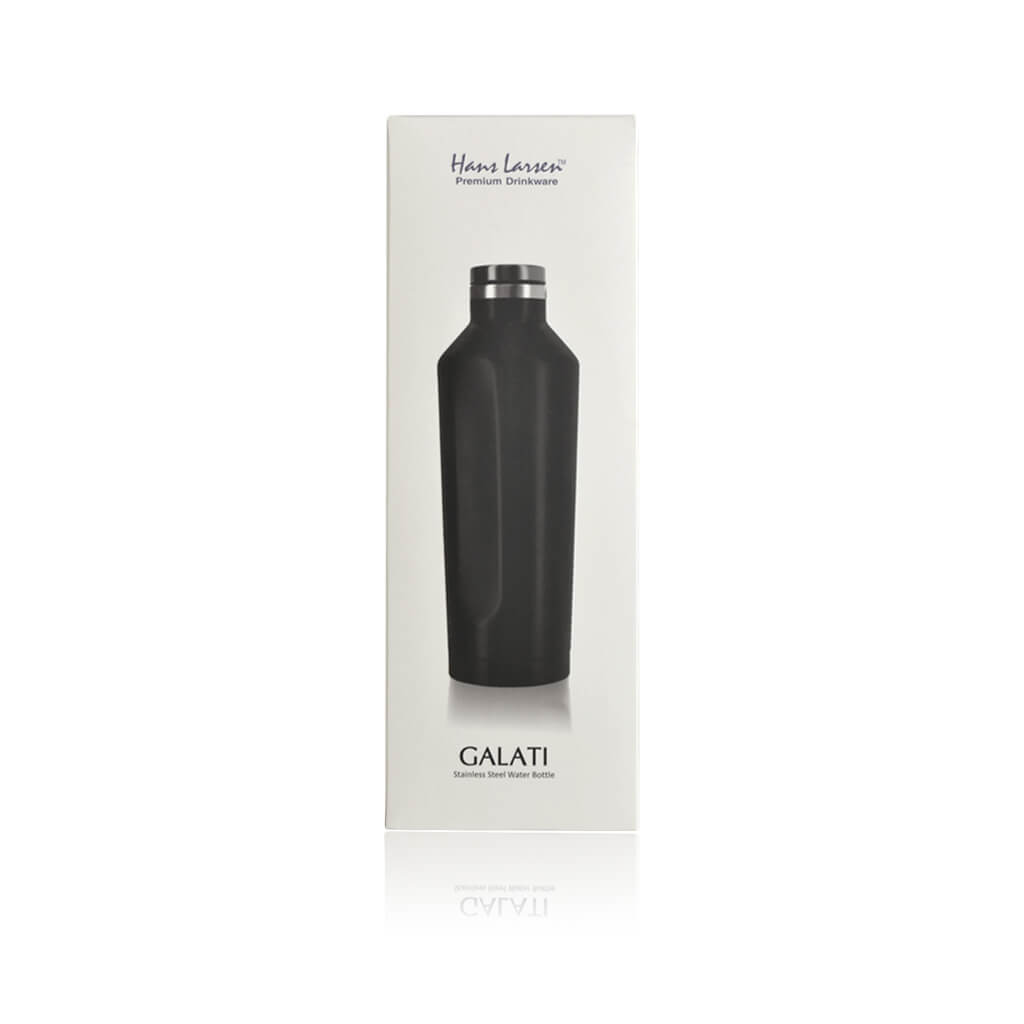 GALATI - Hans Larsen Double Wall Stainless Steel Water Bottle - Grey - Flasks & Bottles - Eco-Friendly Corporate Gifts Dubai