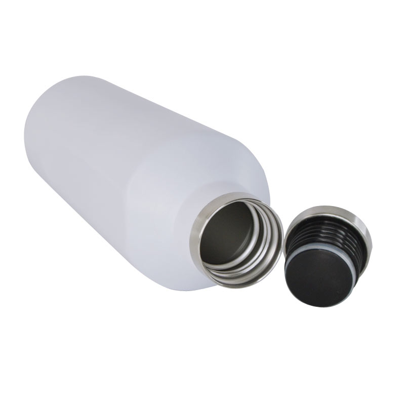 GALATI - Hans Larsen Double Wall Stainless Steel Water Bottle - White - Flasks & Bottles & Mugs & Cups - Eco-Friendly Corporate Gifts Dubai