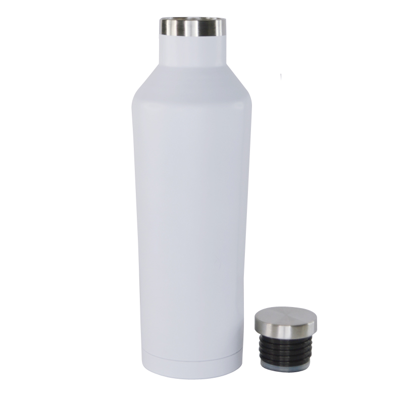 GALATI - Hans Larsen Double Wall Stainless Steel Water Bottle - White - Flasks & Bottles & Mugs & Cups - Eco-Friendly Corporate Gifts Dubai