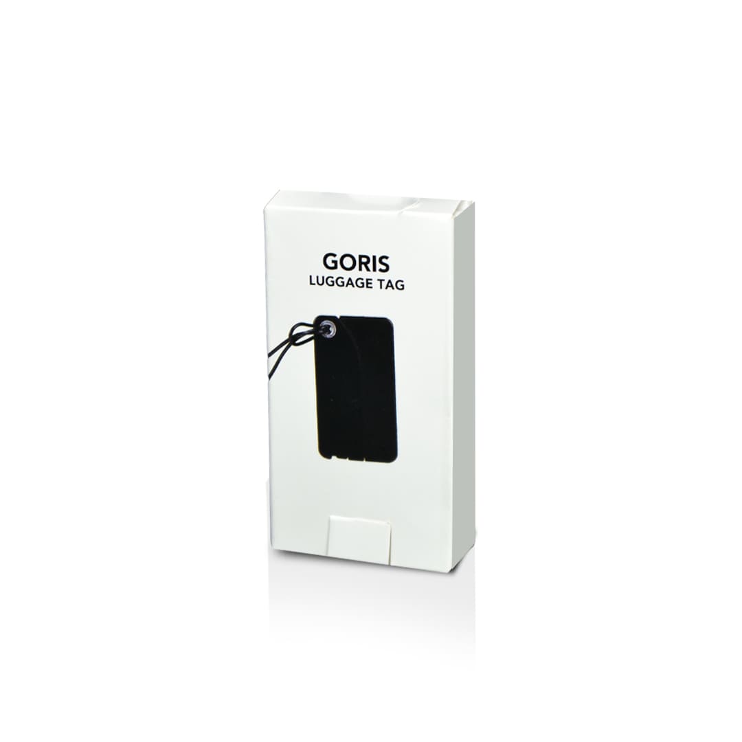 GORIS - Giftology Luggage Tag - Black - Travel Accessories - Eco-Friendly Corporate Gifts Dubai