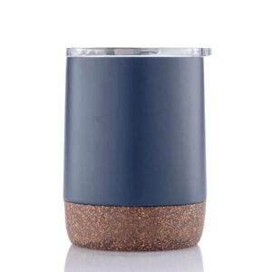 GOUDA - Hans Larsen Vacuum Mug With Cork Base - Blue - Mugs & Cups - Eco-Friendly Corporate Gifts Dubai