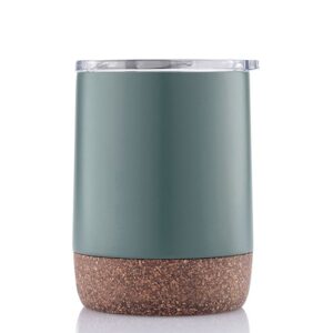 GOUDA - Hans Larsen Vacuum Mug With Cork Base - Green - Mugs & Cups - Eco-Friendly Corporate Gifts Dubai