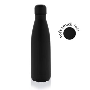 GRODNO - Soft Touch Insulated Water Bottle - Black - Flasks & Bottles & Mugs & Cups - Eco-Friendly Corporate Gifts Dubai