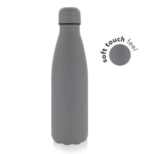 GRODNO - Soft Touch Insulated Water Bottle - Grey - Flasks & Bottles & Mugs & Cups - Eco-Friendly Corporate Gifts Dubai