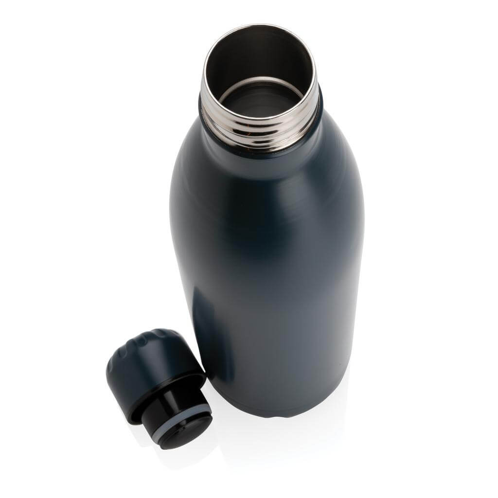 GRODNO - Soft Touch Insulated Water Bottle - Navy Blue - Flasks & Bottles & Mugs & Cups - Eco-Friendly Corporate Gifts Dubai