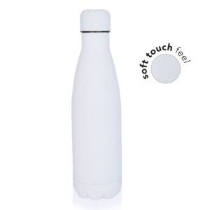 GRODNO - Soft Touch Insulated Water Bottle - White - Flasks & Bottles & Mugs & Cups - Eco-Friendly Corporate Gifts Dubai