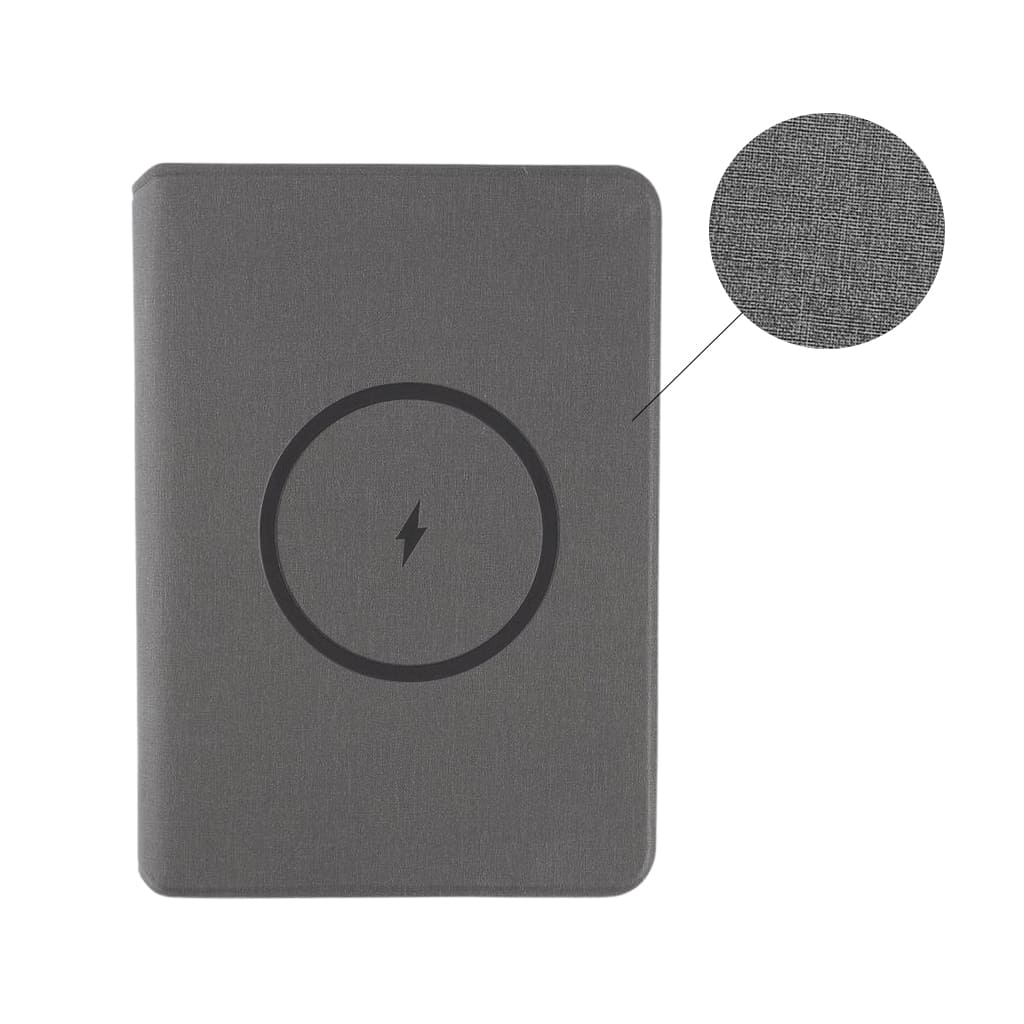 GUBIN - Santhome 10000mAh Wireless Powerbank Organizer - Grey - Notebooks, Pads & Folders - Eco-Friendly Corporate Gifts Dubai