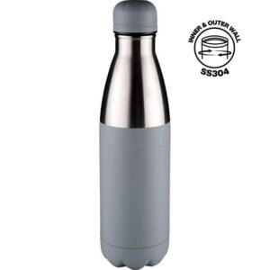 HOPA - Hans Larsen Double Wall Stainless Steel Water Bottle - Grey - Flasks & Bottles - Eco-Friendly Corporate Gifts Dubai