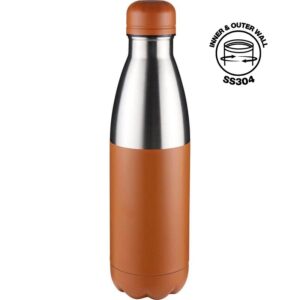 HOPA - Hans Larsen Double Wall Stainless Steel Water Bottle - Orange - Flasks & Bottles - Eco-Friendly Corporate Gifts Dubai