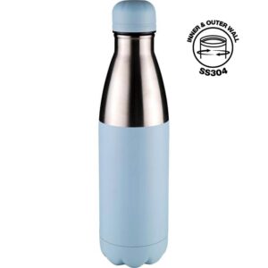 HOPA - Hans Larsen Double Wall Stainless Steel Water Bottle - Sky Blue - Flasks & Bottles - Eco-Friendly Corporate Gifts Dubai