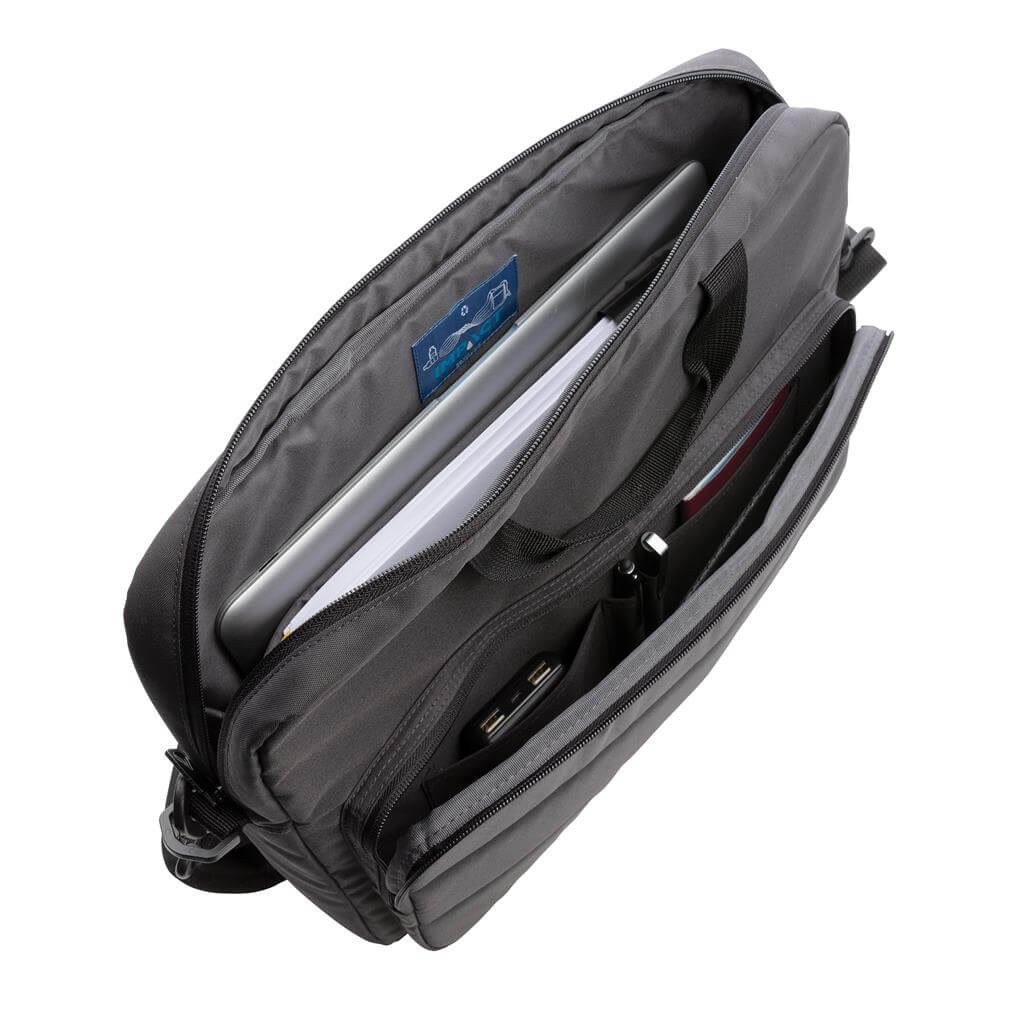Impact AWARE™ RPET 15.6" Laptop Bag - Black - Laptop Bags - Eco-Friendly Corporate Gifts Dubai