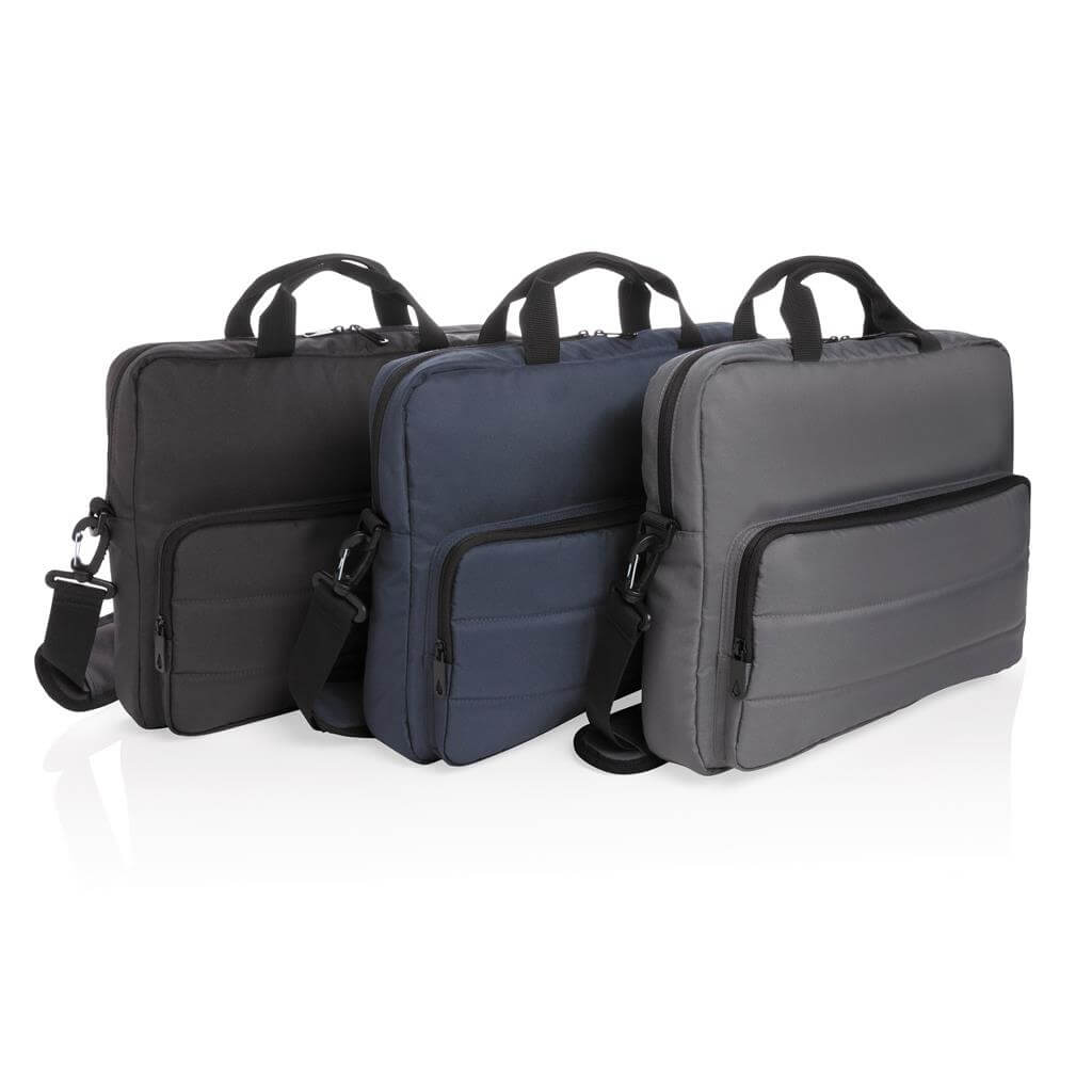 Impact AWARE™ RPET 15.6" Laptop Bag - Black - Laptop Bags - Eco-Friendly Corporate Gifts Dubai