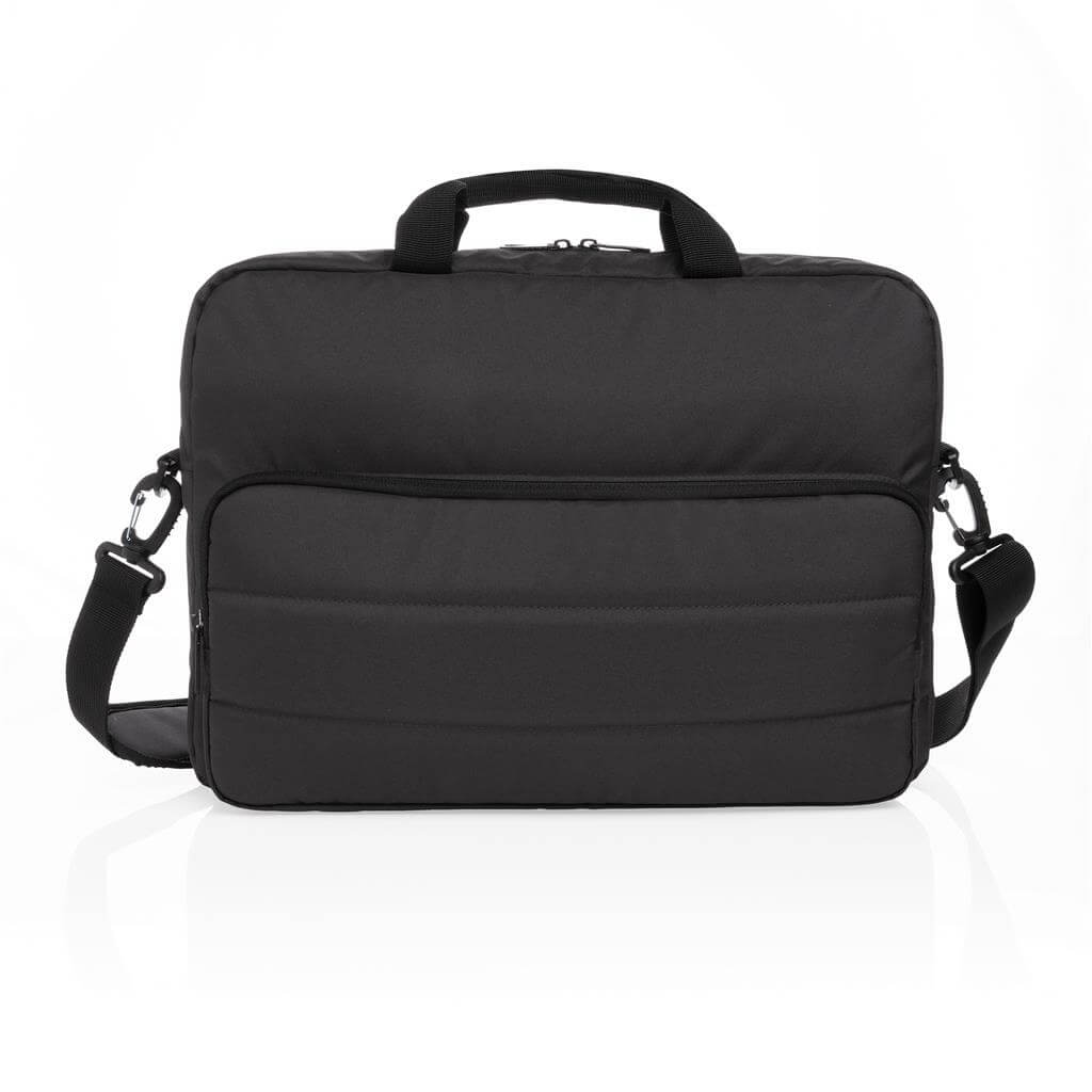 Impact AWARE™ RPET 15.6" Laptop Bag - Black - Laptop Bags - Eco-Friendly Corporate Gifts Dubai
