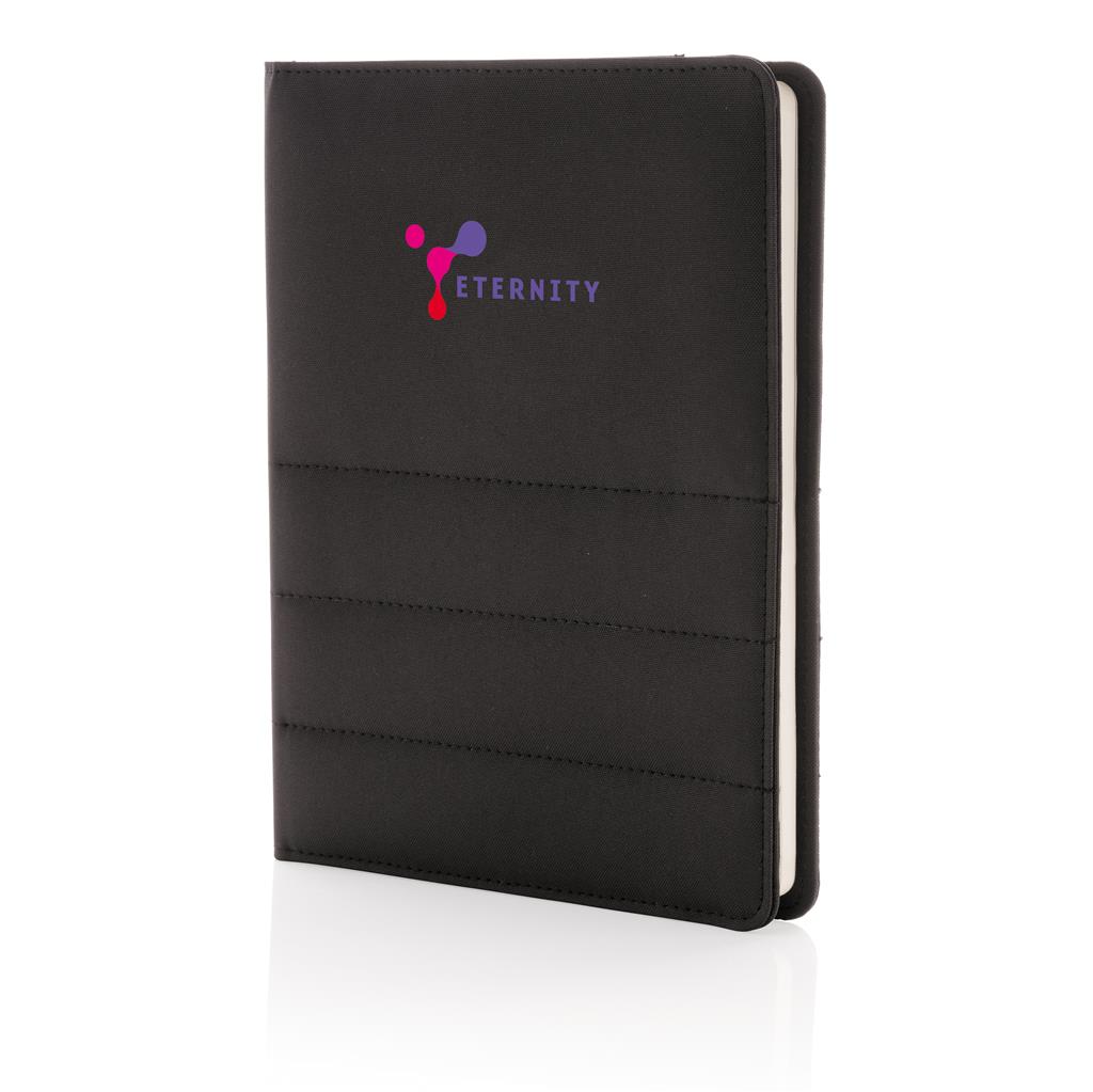 Impact AWARE™ RPET A5 notebook - Black - Notebooks, Pads & Folders - Eco-Friendly Corporate Gifts Dubai