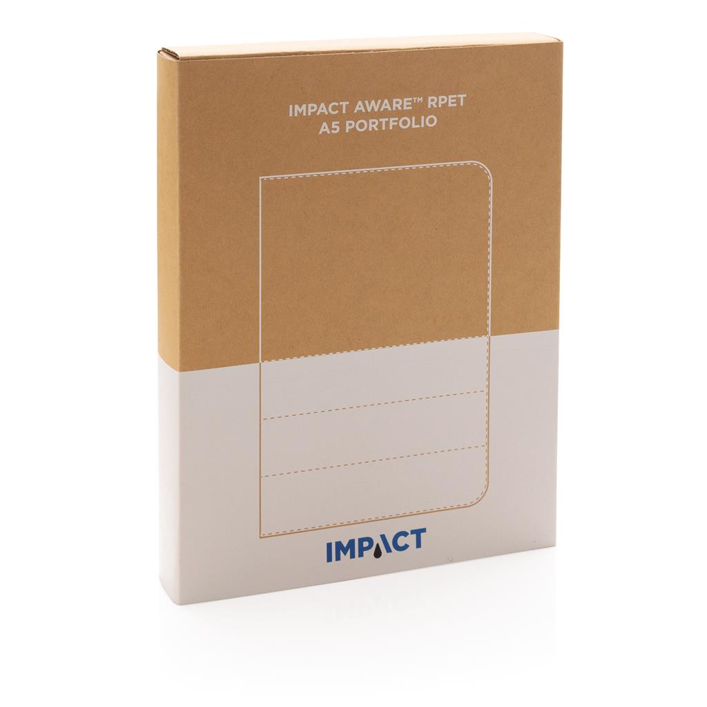 Impact AWARE™ RPET A5 notebook - Black - Notebooks, Pads & Folders - Eco-Friendly Corporate Gifts Dubai