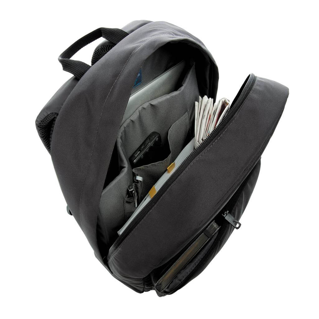 Impact AWARE™ RPET Basic 15.6" Laptop Backpack - Black - Backpacks - Eco-Friendly Corporate Gifts Dubai