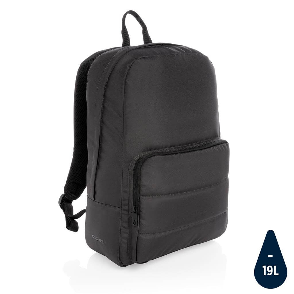 Impact AWARE™ RPET Basic 15.6" Laptop Backpack - Black - Backpacks - Eco-Friendly Corporate Gifts Dubai