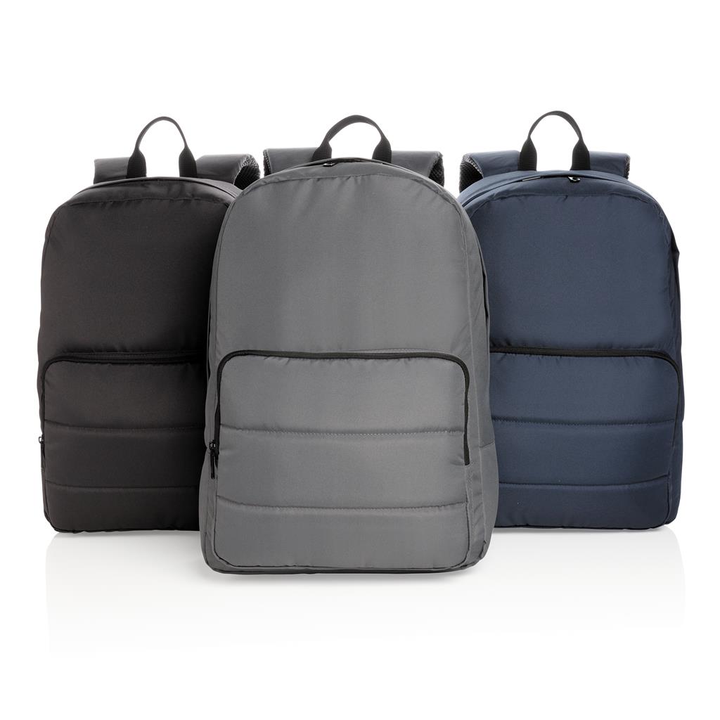Impact AWARE™ RPET Basic 15.6" Laptop Backpack - Black - Backpacks - Eco-Friendly Corporate Gifts Dubai