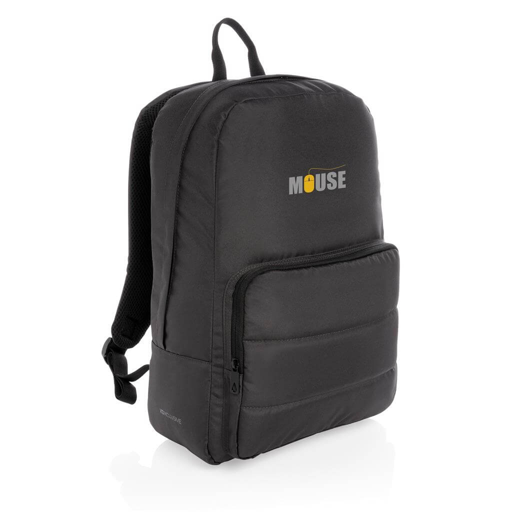 Impact AWARE™ RPET Basic 15.6" Laptop Backpack - Black - Backpacks - Eco-Friendly Corporate Gifts Dubai