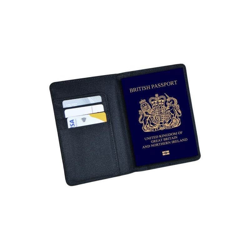 IRTA - Executive Set of Passport Cover, Name Card Holder and Metal Pen - Black - Travel Accessories & Gift Sets - Eco-Friendly Corporate Gifts Dubai