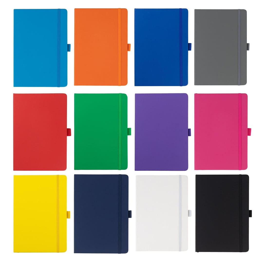 JURSI - Giftology A5 PU Notebook with Pen Loop - Black - Notebooks, Pads & Folders - Eco-Friendly Corporate Gifts Dubai