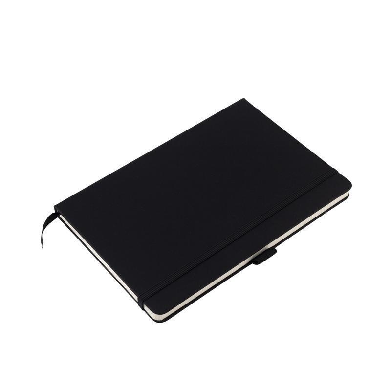 JURSI - Giftology A5 PU Notebook with Pen Loop - Black - Notebooks, Pads & Folders - Eco-Friendly Corporate Gifts Dubai