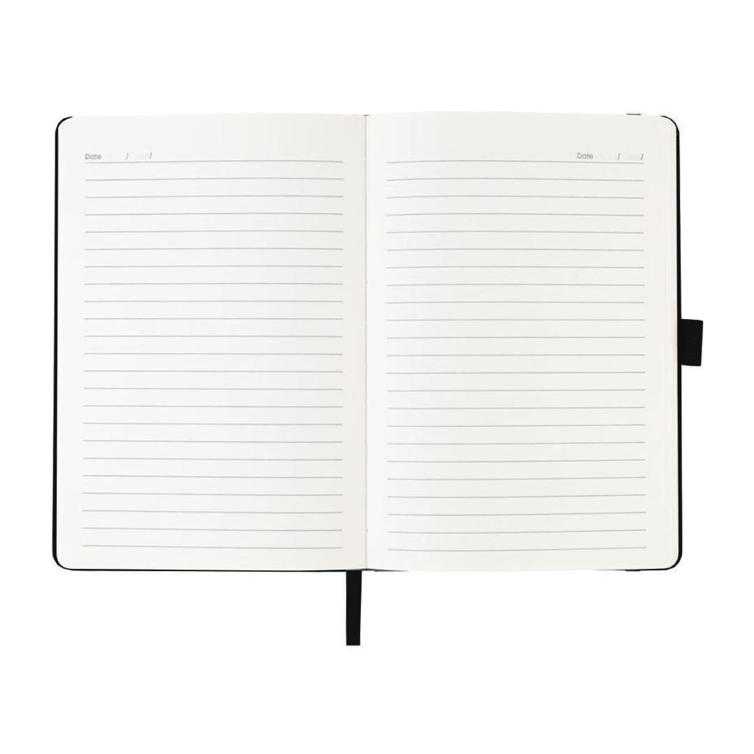 JURSI - Giftology A5 PU Notebook with Pen Loop - Black - Notebooks, Pads & Folders - Eco-Friendly Corporate Gifts Dubai