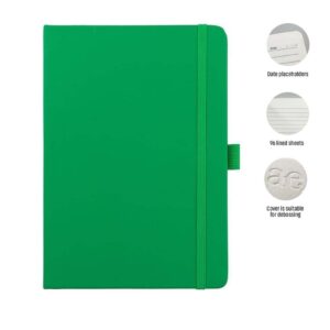 JURSI - Giftology A5 PU Notebook with Pen Loop - Green - Notebooks, Pads & Folders - Eco-Friendly Corporate Gifts Dubai