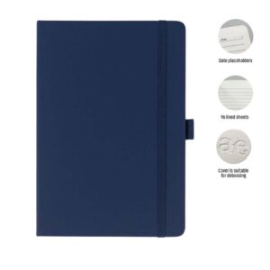 JURSI - Giftology A5 PU Notebook with Pen Loop - Navy Blue - Notebooks, Pads & Folders - Eco-Friendly Corporate Gifts Dubai