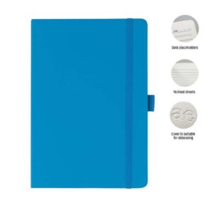 JURSI - Giftology A5 PU Notebook with Pen Loop - Ocean Blue - Notebooks, Pads & Folders - Eco-Friendly Corporate Gifts Dubai