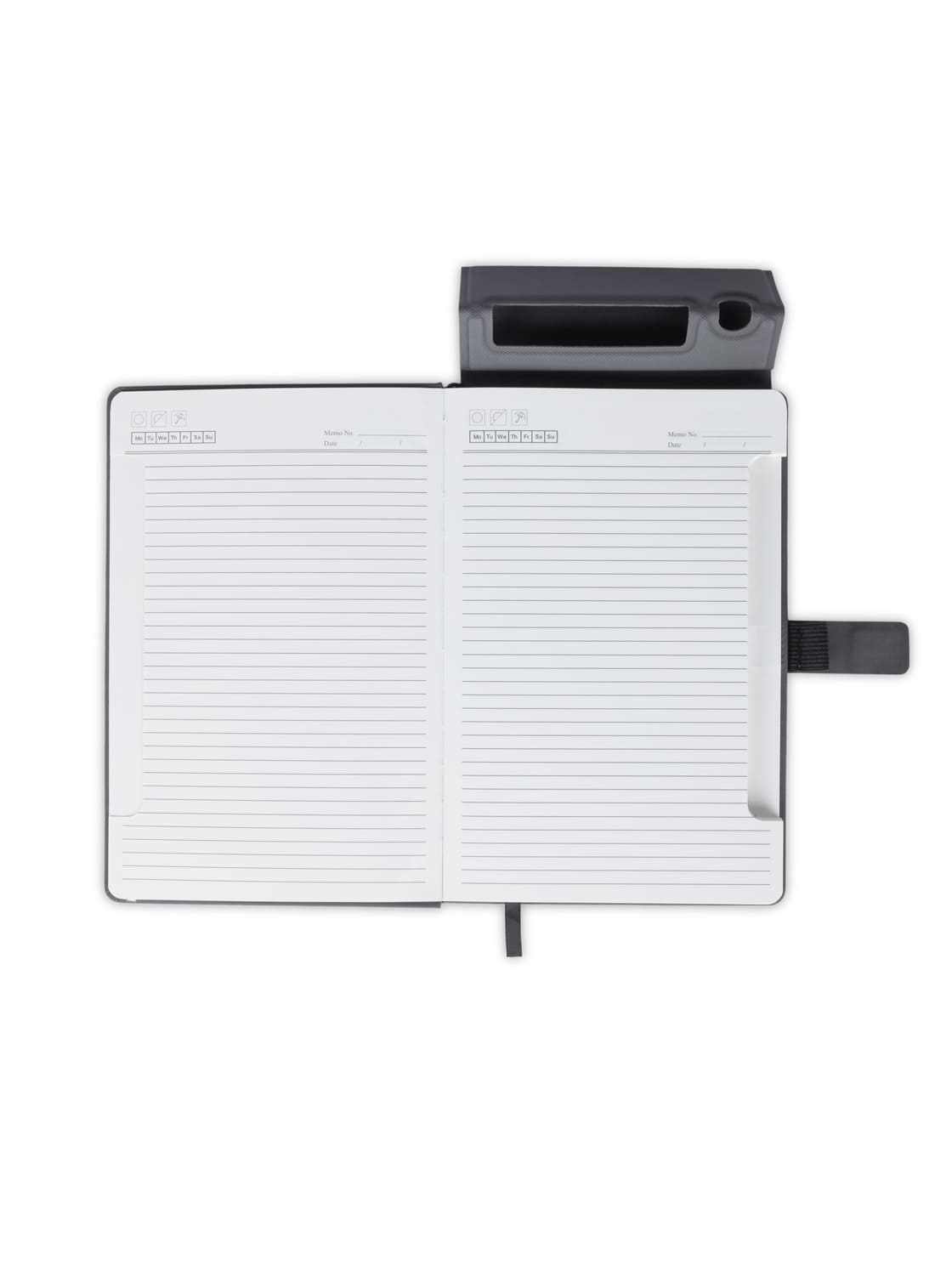 KAMEZ - Santhome 15W Wireless Deluxe Notebook with Phone Stand - Chargers & Notebooks, Pads & Folders - Eco-Friendly Corporate Gifts Dubai
