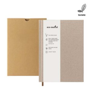 KEILA - eco-neutral TEA Cover A5 Notebook - Notebooks, Pads & Folders - Eco-Friendly Corporate Gifts Dubai