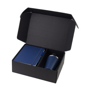 KOKSI - Giftology Set of Double Walled Tumbler, A5 Notebook and Pen - Navy Blue - Mugs & Cups & Gift Sets & Notebooks, Pads & Folders & For your Office - Eco-Friendly Corporate Gifts Dubai