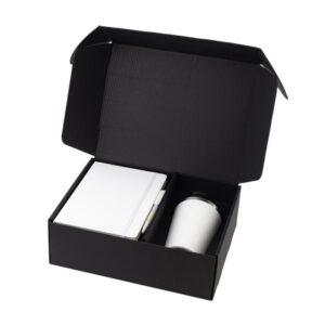 KOKSI - Giftology Set of Double Walled Tumbler, A5 Notebook and Pen - White - Mugs & Cups & Gift Sets & Notebooks, Pads & Folders & For your Office - Eco-Friendly Corporate Gifts Dubai