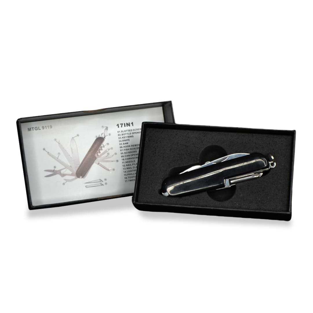 LAHTI - 17 in 1 Multi Function Tool - Black - Eco-Friendly Corporate Gifts Dubai