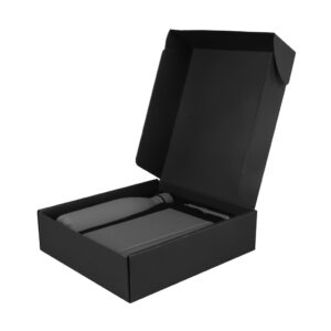 LAUTA - Giftology Set of Stainless Bottle, Notebook and Pen - Grey - Flasks & Bottles & Notebooks, Pads & Folders & Gift Sets & Mugs & Cups & For your Office - Eco-Friendly Corporate Gifts Dubai