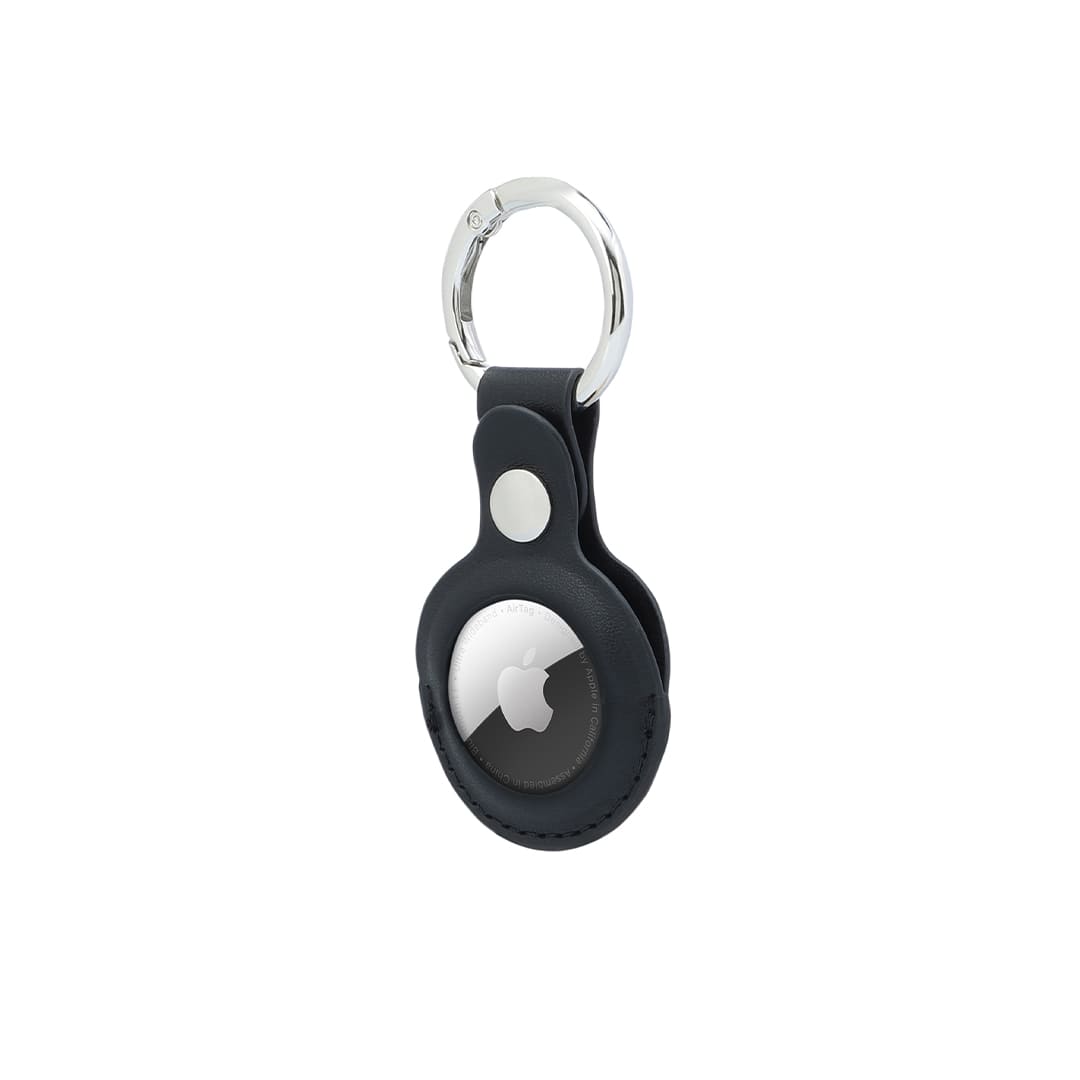 LEEVI - Santhome® PU Keychain with Santhome Tag pocket - Black - Mobile & Phone Accessories & Key Holders - Eco-Friendly Corporate Gifts Dubai