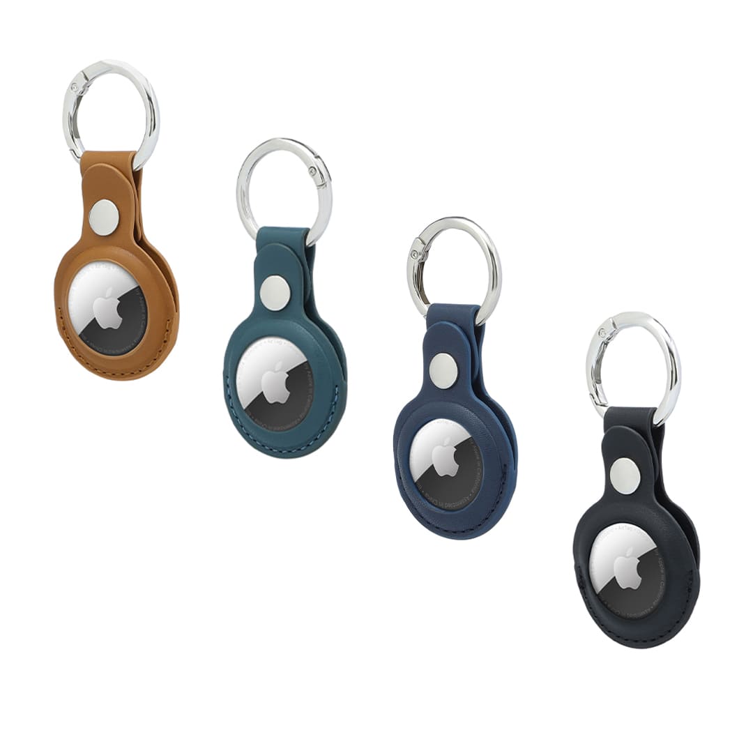 LEEVI - Santhome® PU Keychain with Santhome Tag pocket - Black - Mobile & Phone Accessories & Key Holders - Eco-Friendly Corporate Gifts Dubai