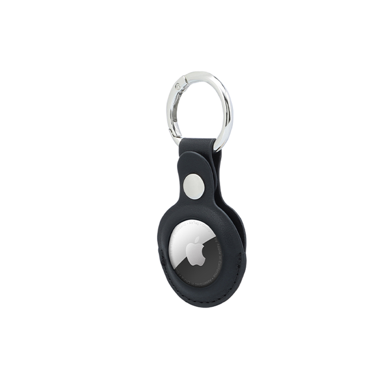LEEVI - Santhome® PU Keychain with Santhome Tag pocket - Black - Mobile & Phone Accessories & Key Holders - Eco-Friendly Corporate Gifts Dubai