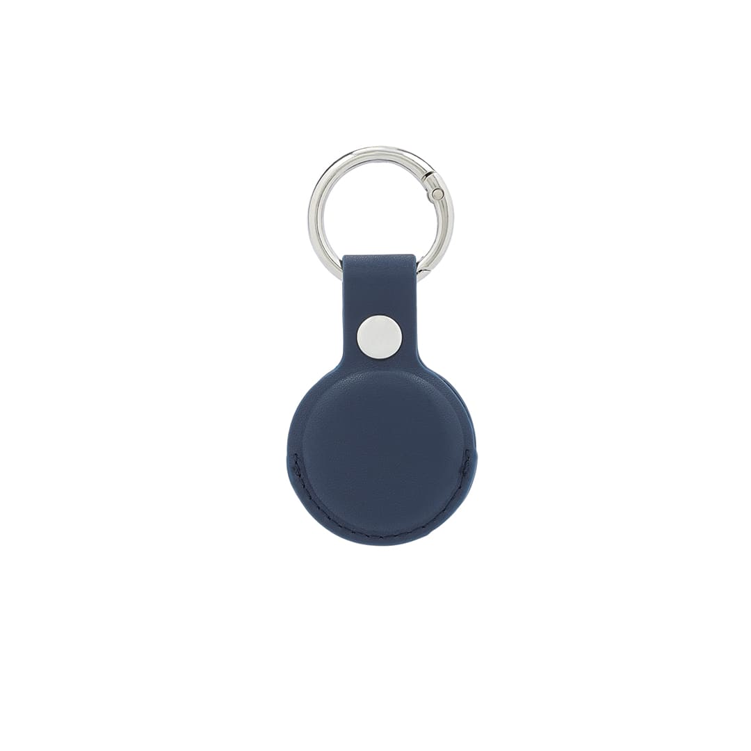 LEEVI - Santhome® PU Keychain with Santhome Tag pocket - Navy Blue - Mobile & Phone Accessories & Key Holders - Eco-Friendly Corporate Gifts Dubai
