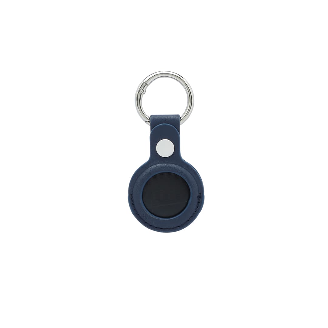 LEEVI - Santhome® PU Keychain with Santhome Tag pocket - Navy Blue - Mobile & Phone Accessories & Key Holders - Eco-Friendly Corporate Gifts Dubai