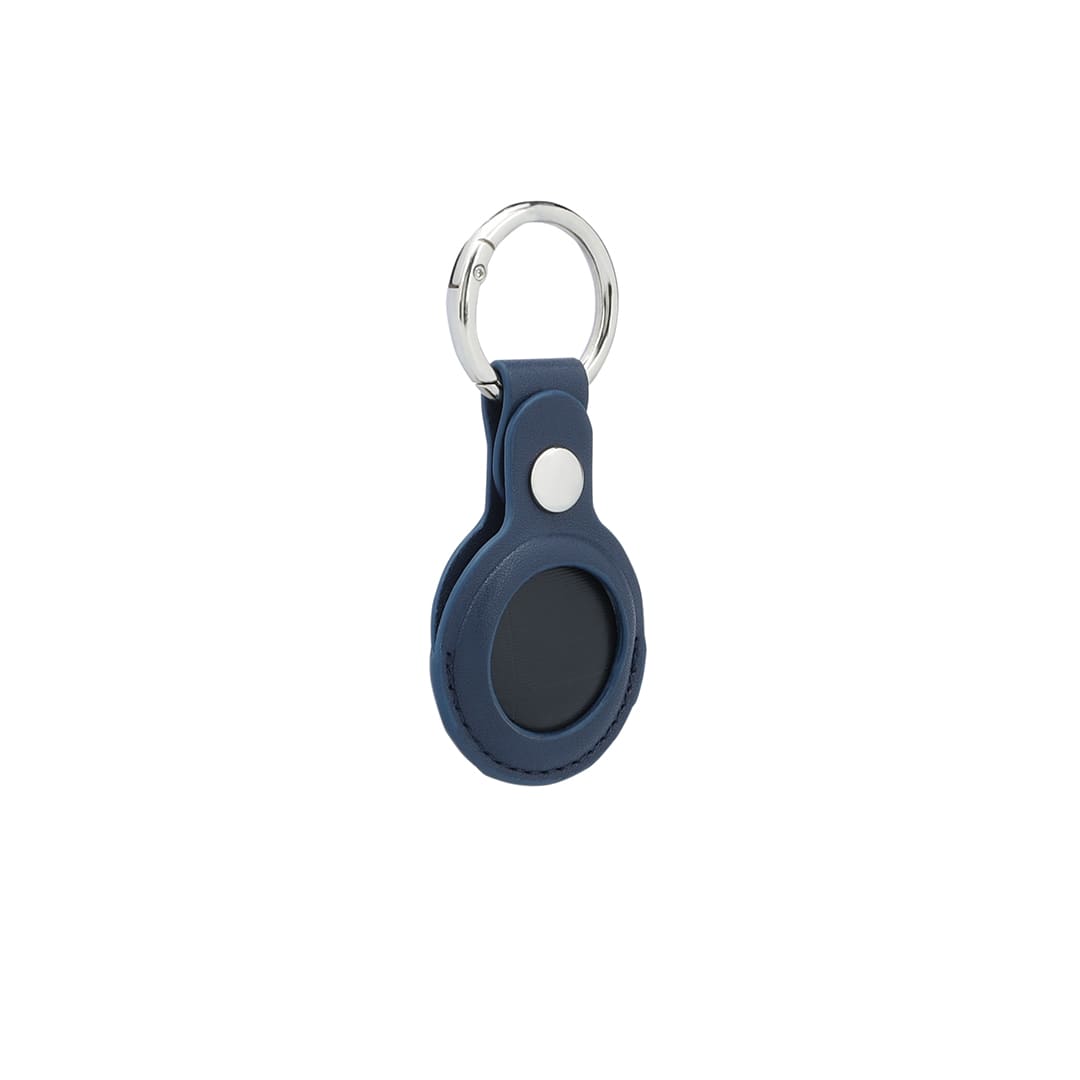 LEEVI - Santhome® PU Keychain with Santhome Tag pocket - Navy Blue - Mobile & Phone Accessories & Key Holders - Eco-Friendly Corporate Gifts Dubai