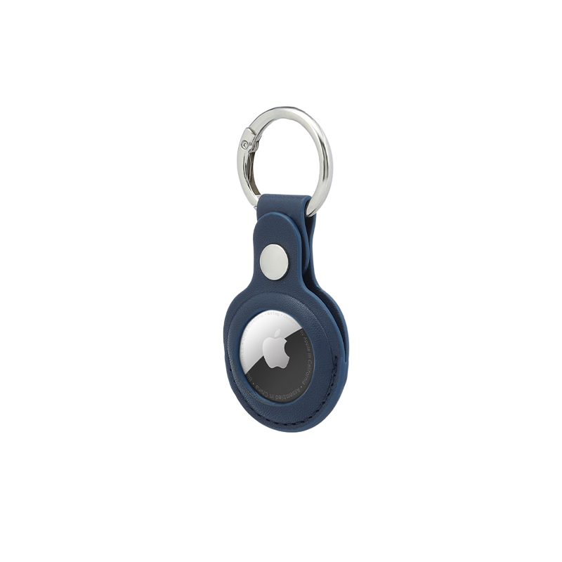 LEEVI - Santhome® PU Keychain with Santhome Tag pocket - Navy Blue - Mobile & Phone Accessories & Key Holders - Eco-Friendly Corporate Gifts Dubai