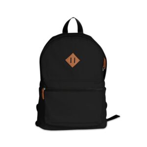 LEMGO - Giftology Canvas Backpack - Black/Tan - Kids & Back-to-School - Eco-Friendly Corporate Gifts Dubai