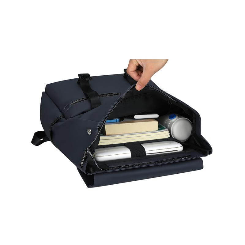 LEON - Giftology 17" Rolltop Backpack - Blue - Backpacks - Eco-Friendly Corporate Gifts Dubai