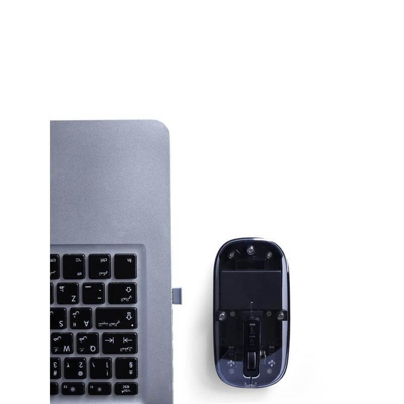 LOGIK - @memorii Transparent 3-mode Wireless Mouse - Mouse pads & Eco-friendly Audio & Tech & For your Office - Eco-Friendly Corporate Gifts Dubai