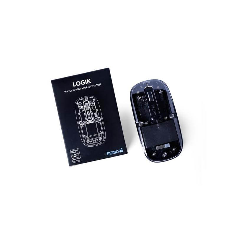 LOGIK - @memorii Transparent 3-mode Wireless Mouse - Mouse pads & Eco-friendly Audio & Tech & For your Office - Eco-Friendly Corporate Gifts Dubai