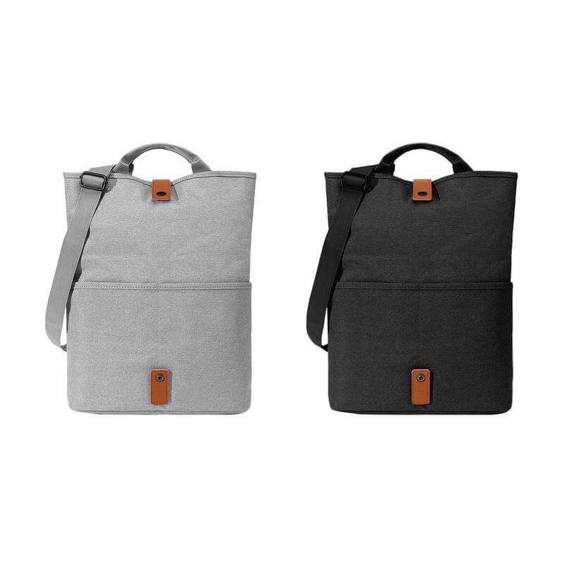 LORETTO - SANTHOME 2-in-1 Messenger & Tote Bag - Light Grey - Crossbody & Messenger Bags & Shopping & Tote Bags - Eco-Friendly Corporate Gifts Dubai